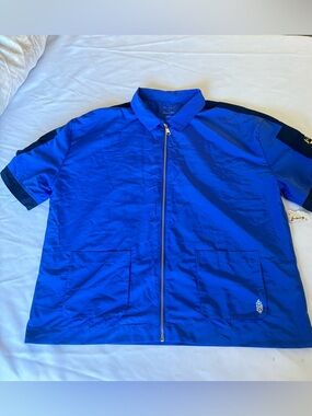 Free People Movement Summer Class Aggie North Carolina A&T Track Shirt Blue Sz M